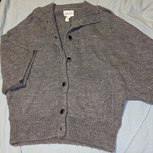 Grey Banana Republic XS wool buttoned sweater